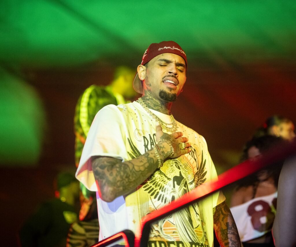 Chris Brown attends Doo-Wop All R&B Soul Music Presents Breezy Bowl XX Official Tour Afterparty Hosted by Chris Brown at The Dome Atlanta on October 3, 2025 in Atlanta, Georgia.