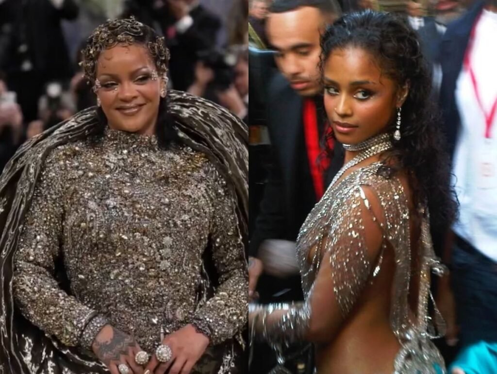 'Eu fiquei mal': Tyla explica por que evitou falar com Rihanna no MET Gala