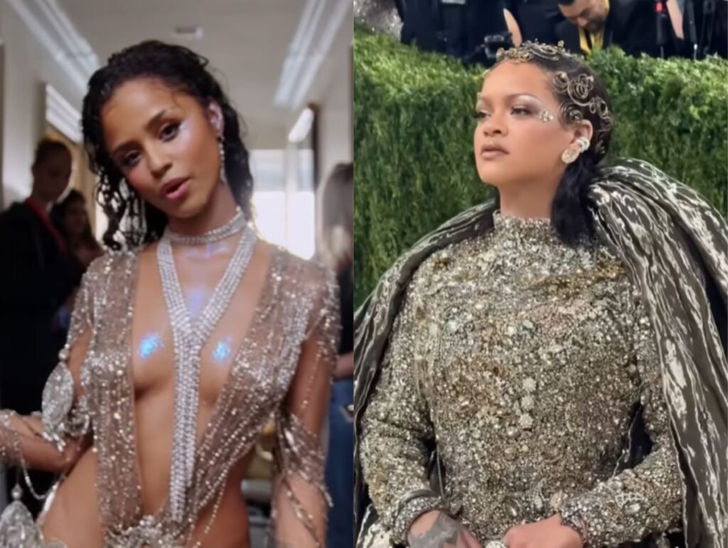 Rihanna usa música de Ayra Starr em vídeo e internet aponta 'shade' para Tyla após MET Gala