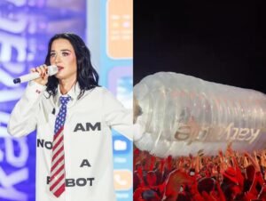 Katy Perry entra em garrafa inflável e faz performance de "Watch It Burn" em novo show para festivais